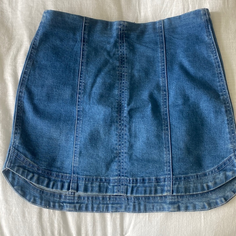 Altard state denim mini skirt